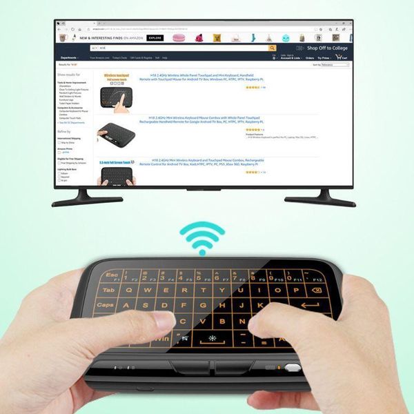 h18 2.4ghz wireless mini keyboard with whole panel touchpad for pc computer / lap
h18 2.4ghz wireless mini keyboard with whole panel touchpad for pc computer / lap