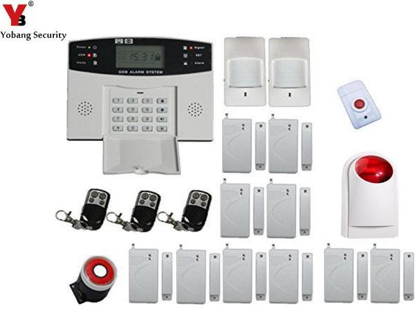 yobangsecurity lcd display voice prompt gsm wireless burglar alarm system security home with strobe siren panic button
yobangsecurity lcd display voice prompt gsm wireless burglar alarm system security home with strobe siren panic button