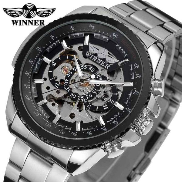 winner automatic mechanical men wristwatch sport male clock steel skeleton waterproof man watch 005, Slivery;brown
winner automatic mechanical men wristwatch sport male clock steel skeleton waterproof man watch 005, Slivery;brown