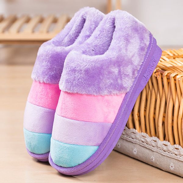 winter woman house slippers plush warm ladies' slippers anti slip slides couples home shoes chinelos footwear home soft slippers x1020, Black
winter woman house slippers plush warm ladies' slippers anti slip slides couples home shoes chinelos footwear home soft slippers x1020, Black
