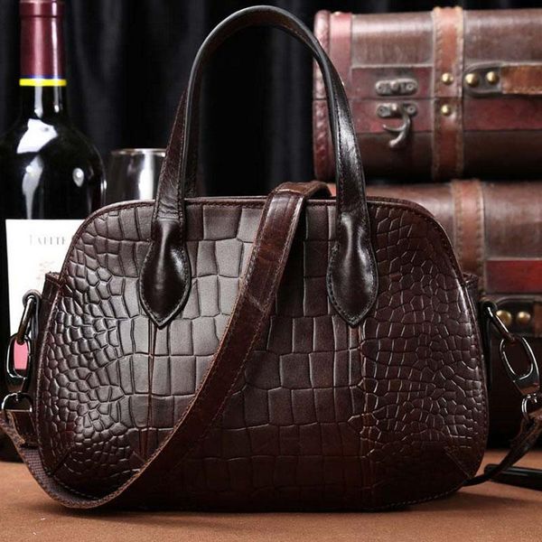 women genuine leather vintage bag messenger shoulder tote hand bag crocodile pattern luxury casual female cross body handbags
women genuine leather vintage bag messenger shoulder tote hand bag crocodile pattern luxury casual female cross body handbags