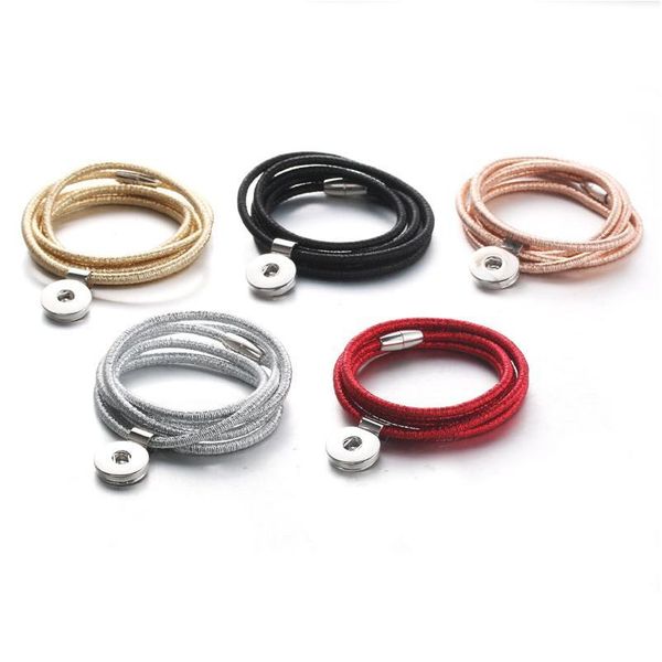 5 colors magnet buckle 18mm snap button bracelet & bangle multi-turn leather rope bracelet fit 18mm diy snap button jewe bbyyzx, Golden;silver
5 colors magnet buckle 18mm snap button bracelet & bangle multi-turn leather rope bracelet fit 18mm diy snap button jewe bbyyzx, Golden;silver