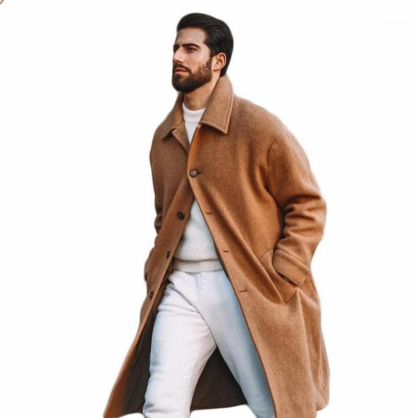winter woolen overcoat warm men's solid thick singal breasted loose long-length casual trench coat male jacket1, Black
winter woolen overcoat warm men's solid thick singal breasted loose long-length casual trench coat male jacket1, Black