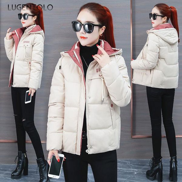women's down & parkas lugentolo parka women winter coat korean slim long sleeve 5-color hooded large size casual short jacket1, Black
women's down & parkas lugentolo parka women winter coat korean slim long sleeve 5-color hooded large size casual short jacket1, Black