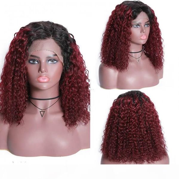 lace ombre burgundy t1b99j color short 13 4 lace front human hair curly bob 150 preplucked human hair series, Black;brown
lace ombre burgundy t1b99j color short 13 4 lace front human hair curly bob 150 preplucked human hair series, Black;brown