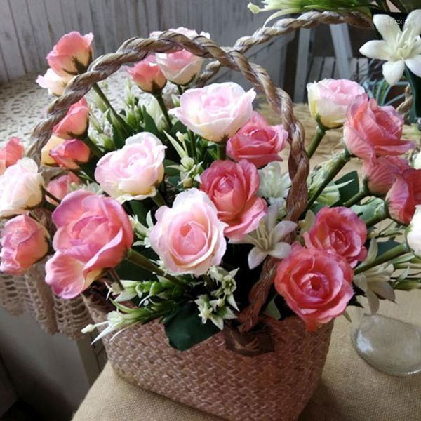 5 pcs simulation artificial flower rose vivid decoration for festival garden office home js221
5 pcs simulation artificial flower rose vivid decoration for festival garden office home js221