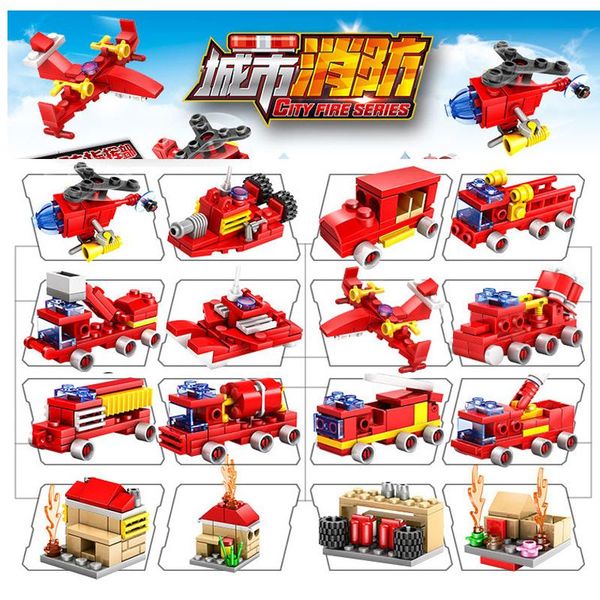 city fire fight engine building blocks sets firefighter fire truck car diy bricks figures educational model kit kids toys 05
city fire fight engine building blocks sets firefighter fire truck car diy bricks figures educational model kit kids toys 05