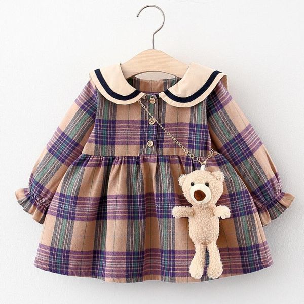 one years birthday baby party dress for newborn kids girls clothes spring long sleeve plaid ruffled garment princess dress lj201222, Red;yellow
one years birthday baby party dress for newborn kids girls clothes spring long sleeve plaid ruffled garment princess dress lj201222, Red;yellow