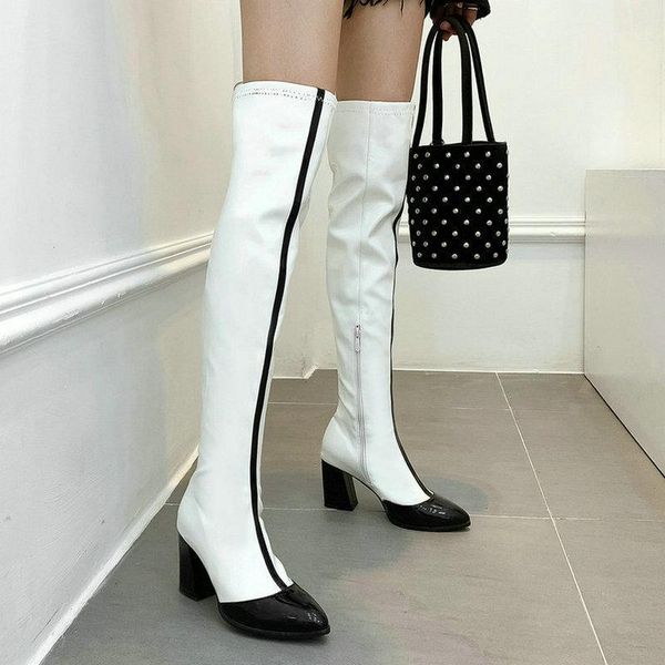 boots 2021 women over the knee fashion pointed toe square heel ladies long short plush winter shoes black red1
boots 2021 women over the knee fashion pointed toe square heel ladies long short plush winter shoes black red1