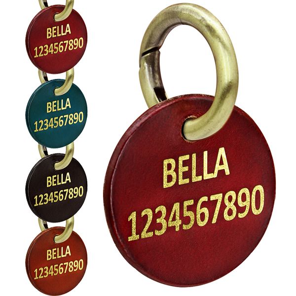 leather id - custom cat and tag name etching anti loss pendant necklace dog accessories
leather id - custom cat and tag name etching anti loss pendant necklace dog accessories