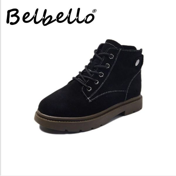 belbello 2020 ladies solid color martin boots winter warm villi comfortable shoes flats 35-39, Black
belbello 2020 ladies solid color martin boots winter warm villi comfortable shoes flats 35-39, Black