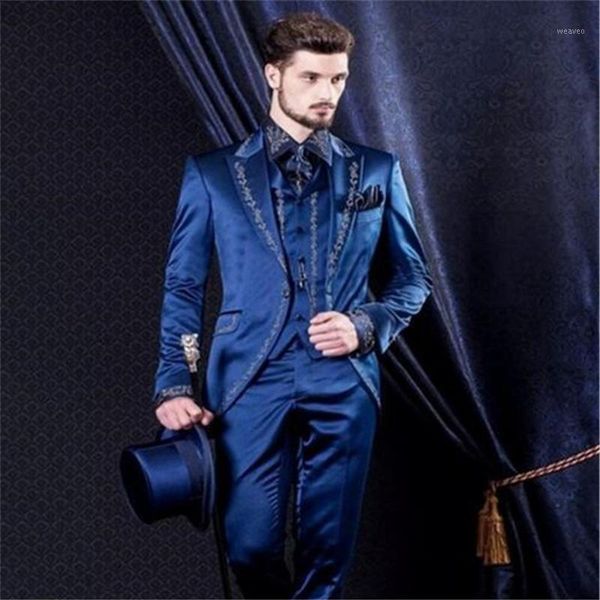 custom royal blue mens suit arrival party groom tuxedo achieve men suits jewelry lapel wedding prom costume (jacket pants vest)1, White;black
custom royal blue mens suit arrival party groom tuxedo achieve men suits jewelry lapel wedding prom costume (jacket pants vest)1, White;black