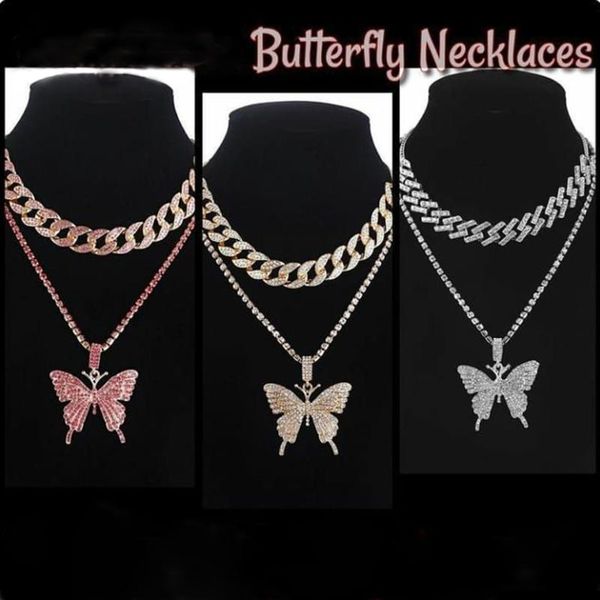 a set butterfly necklace chain iced out jewelry luxury female crystal neck pendants women rhinestones jewellery wholesale, Silver
a set butterfly necklace chain iced out jewelry luxury female crystal neck pendants women rhinestones jewellery wholesale, Silver