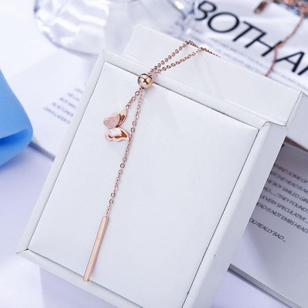 new gold butterfly pendant necklace choker stainless steel necklace jewelry women chain vintage cute accessories graduation gift, Silver
new gold butterfly pendant necklace choker stainless steel necklace jewelry women chain vintage cute accessories graduation gift, Silver