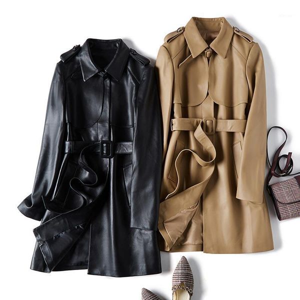 store 3000 + high waist with leather long trench coat lapels female temperament qiu dong new zealand sheep leather coat1, Black
store 3000 + high waist with leather long trench coat lapels female temperament qiu dong new zealand sheep leather coat1, Black