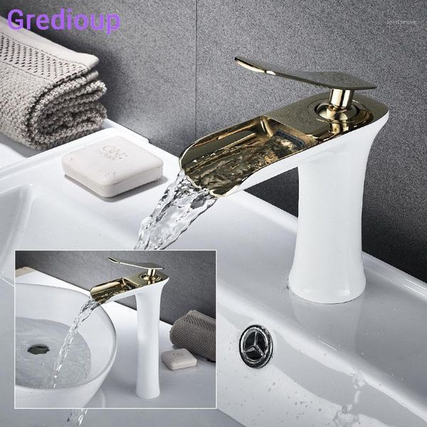 bathroom sink faucets robinet salle de bain white waterfall faucet black deck mount wash basin gold water taps mixer tap1
bathroom sink faucets robinet salle de bain white waterfall faucet black deck mount wash basin gold water taps mixer tap1