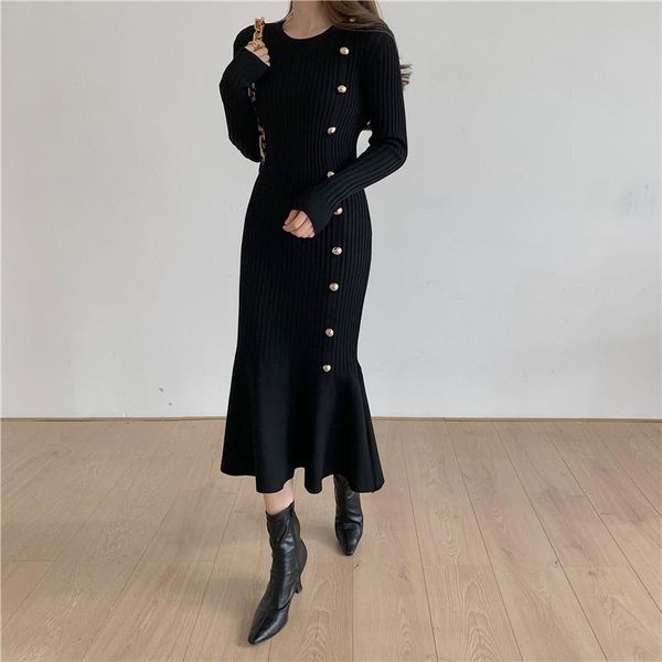 mermaid black sweater dress long sleeve bodycon knit outfit knitwear korean autumn winter japanese fashion for women midi o neck, Black;gray
mermaid black sweater dress long sleeve bodycon knit outfit knitwear korean autumn winter japanese fashion for women midi o neck, Black;gray