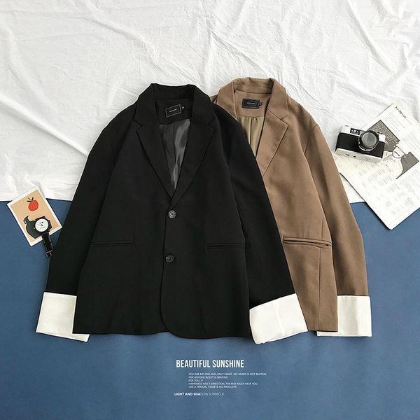 new fashion personality contrast color cuff sleeve net small suit blazer veludo men masculino single breasted army green black1, White;black
new fashion personality contrast color cuff sleeve net small suit blazer veludo men masculino single breasted army green black1, White;black