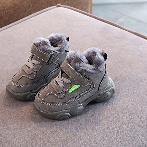 girls fur boys flock leather children's sneaker kids winter thick plush lined warm ankle boots casual shoes, Black
girls fur boys flock leather children's sneaker kids winter thick plush lined warm ankle boots casual shoes, Black