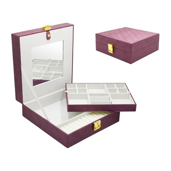 2020 fashion leather jewelry box gift box jewelry packaging display large exquisite makeup case luxury organizer storage, Pink;blue
2020 fashion leather jewelry box gift box jewelry packaging display large exquisite makeup case luxury organizer storage, Pink;blue
