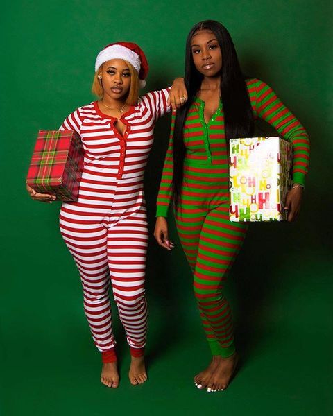 women long sleeve striped christmas jumper pajamas deep v neck slim fit stretch casual bodysuit christmas party homewear sleepwear, Black;white
women long sleeve striped christmas jumper pajamas deep v neck slim fit stretch casual bodysuit christmas party homewear sleepwear, Black;white