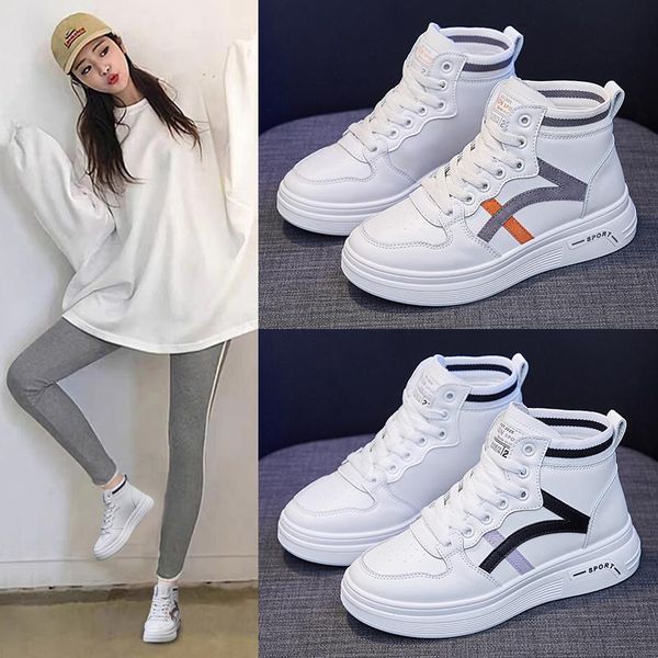 women's sports shoes 2020 new fashion lace up mid jogging shoes sports thick soled increase casual, Black
women's sports shoes 2020 new fashion lace up mid jogging shoes sports thick soled increase casual, Black