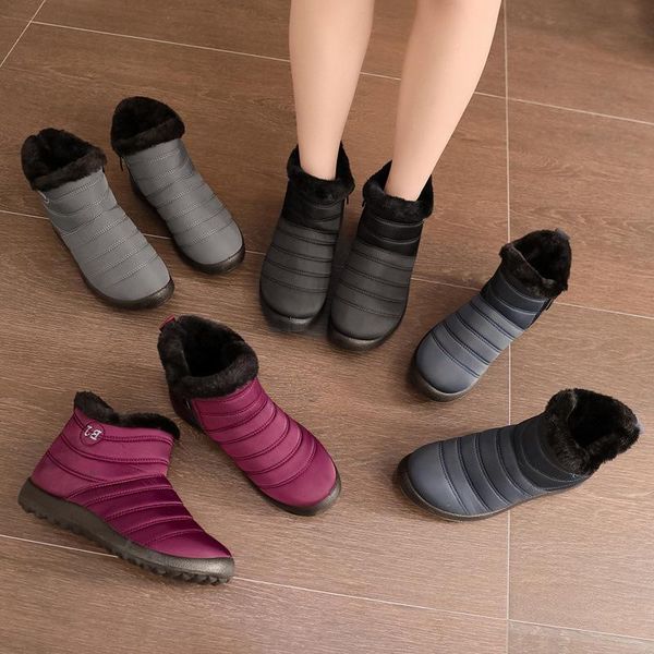 boots women 2020 new style for autumn and winter women's cotton shoes non-slip waterproof mid-tube zipper snow boots large size, Black
boots women 2020 new style for autumn and winter women's cotton shoes non-slip waterproof mid-tube zipper snow boots large size, Black