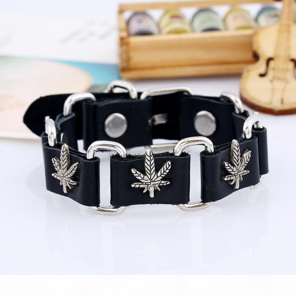 wholesale new genuine leather metal maple jamaica men's fashion charm bracelets bangle lucky leaf men jewelry ing, Golden;silver
wholesale new genuine leather metal maple jamaica men's fashion charm bracelets bangle lucky leaf men jewelry ing, Golden;silver