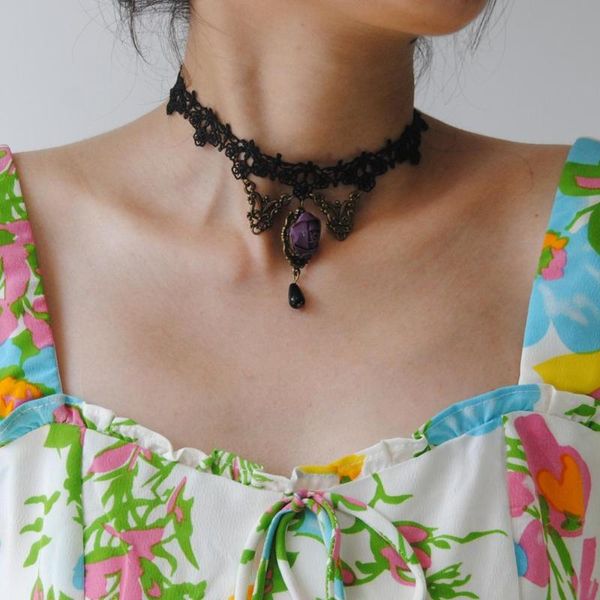bohemia classic gothic tattoo black purple rose lace choker for women necklace jewelry gift wholesale, Golden;silver
bohemia classic gothic tattoo black purple rose lace choker for women necklace jewelry gift wholesale, Golden;silver