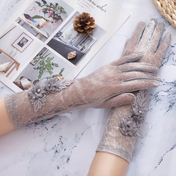 five fingers gloves summer women sunscreen touch screen lace breathable long outdoor sports hollow thin cycling drive non-slip anti-uv, Blue;gray
five fingers gloves summer women sunscreen touch screen lace breathable long outdoor sports hollow thin cycling drive non-slip anti-uv, Blue;gray