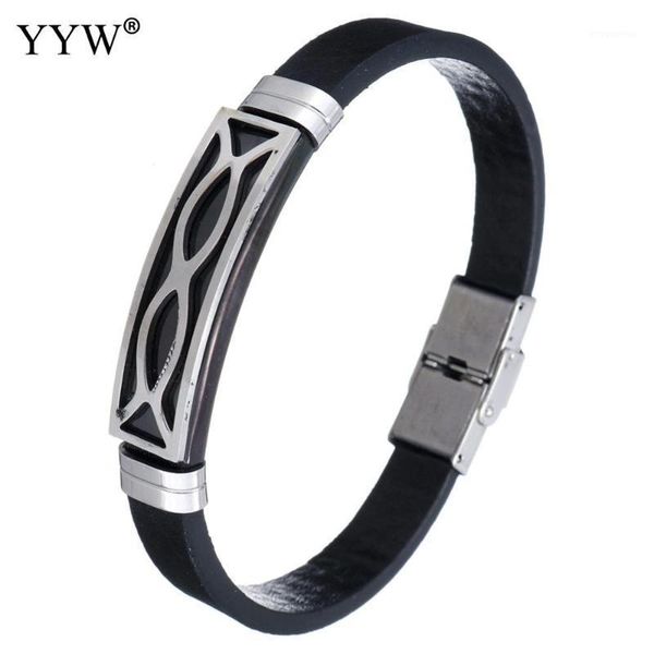 2020 cross bracelet for men women black leather geometry bracelets stainless steel spring clasp jewelry1, Golden;silver
2020 cross bracelet for men women black leather geometry bracelets stainless steel spring clasp jewelry1, Golden;silver
