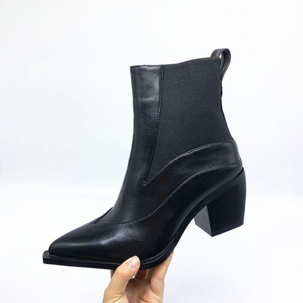 2020 new heel ankle boots thick square heel slip on western boots cowboy women big size 34-43, Black
2020 new heel ankle boots thick square heel slip on western boots cowboy women big size 34-43, Black