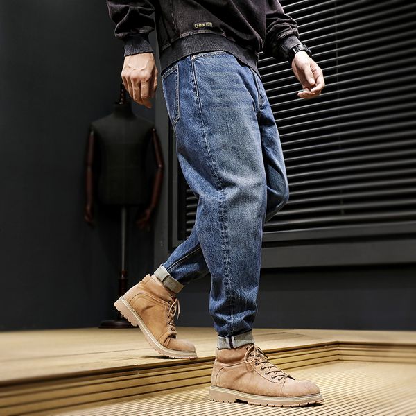2021 new fashion streetwear loose fit wide leg trousers retro blue harem pants japanese vintage designer jeans men 3oys
2021 new fashion streetwear loose fit wide leg trousers retro blue harem pants japanese vintage designer jeans men 3oys