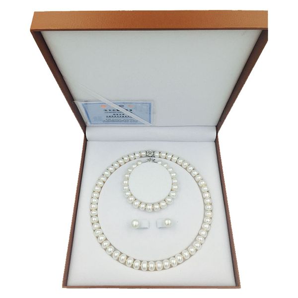 freshwater pearls bead necklace earring bracelet jewelry set 18inch length necklace pearl 910mm for women, Silver
freshwater pearls bead necklace earring bracelet jewelry set 18inch length necklace pearl 910mm for women, Silver