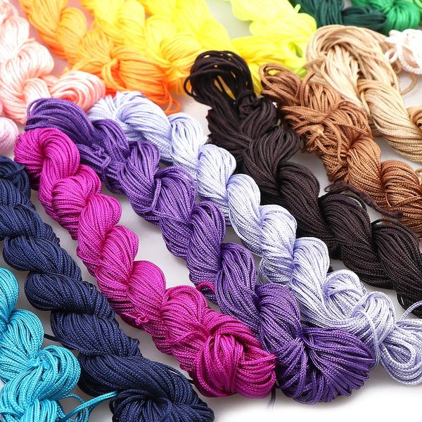20m braided macrame silk chinese knot satin nylon cord polyester rope for diy jewelry necklace making beading thread string 1mm h bbywsc
20m braided macrame silk chinese knot satin nylon cord polyester rope for diy jewelry necklace making beading thread string 1mm h bbywsc