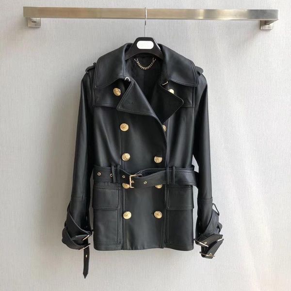 luxury french brand paris designer black double breasted leather trench jacket 2020 runway collection, Tan;black
luxury french brand paris designer black double breasted leather trench jacket 2020 runway collection, Tan;black