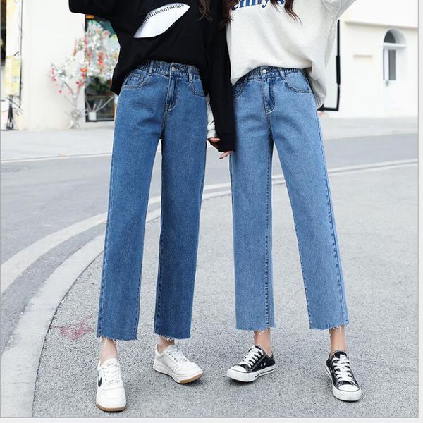 women's jeans bgteever casual loose women denim streetwear vintage long wide leg pants female trousers nine minutes of 2021, Blue
women's jeans bgteever casual loose women denim streetwear vintage long wide leg pants female trousers nine minutes of 2021, Blue