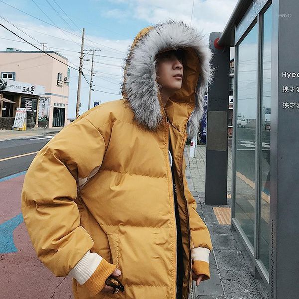new winter tide fur-collar down cotton-padded garment large size fashion hat men jacket outerwear1, Black
new winter tide fur-collar down cotton-padded garment large size fashion hat men jacket outerwear1, Black