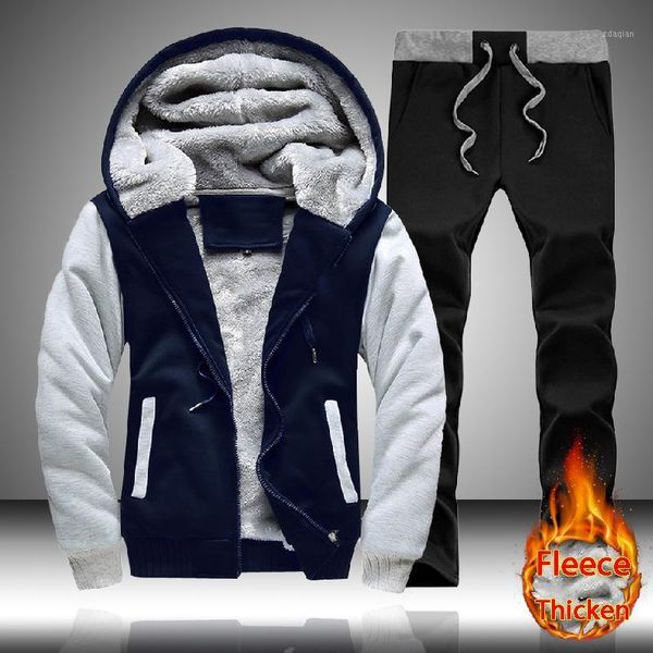 men's tracksuits winter men set thick warm mens jacket hoodies2pc pants suit man hooded sportswear fleece patchwork sweatshirt zipper s, Gray
men's tracksuits winter men set thick warm mens jacket hoodies2pc pants suit man hooded sportswear fleece patchwork sweatshirt zipper s, Gray