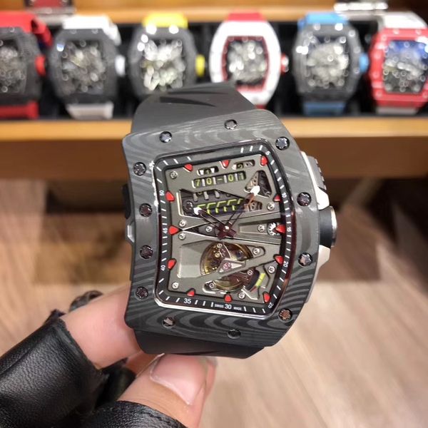 skeleton dial sector carbon fiber alloy case viable tourbillon watch, Slivery;brown
skeleton dial sector carbon fiber alloy case viable tourbillon watch, Slivery;brown