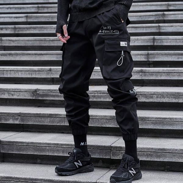 men's pants thick tactical hip hop autumn pockets japan style cargo men streetwear casual pencil letter track trousers bottoms, Black
men's pants thick tactical hip hop autumn pockets japan style cargo men streetwear casual pencil letter track trousers bottoms, Black
