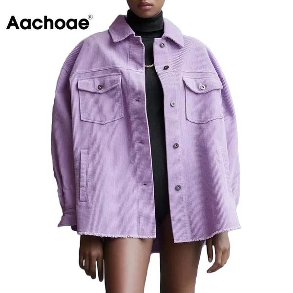 aachoae fashion women solid corduroy jackets coats 2021 loose turn down collar shirt jacket female long sleeve pockets outerwear, Black;brown
aachoae fashion women solid corduroy jackets coats 2021 loose turn down collar shirt jacket female long sleeve pockets outerwear, Black;brown