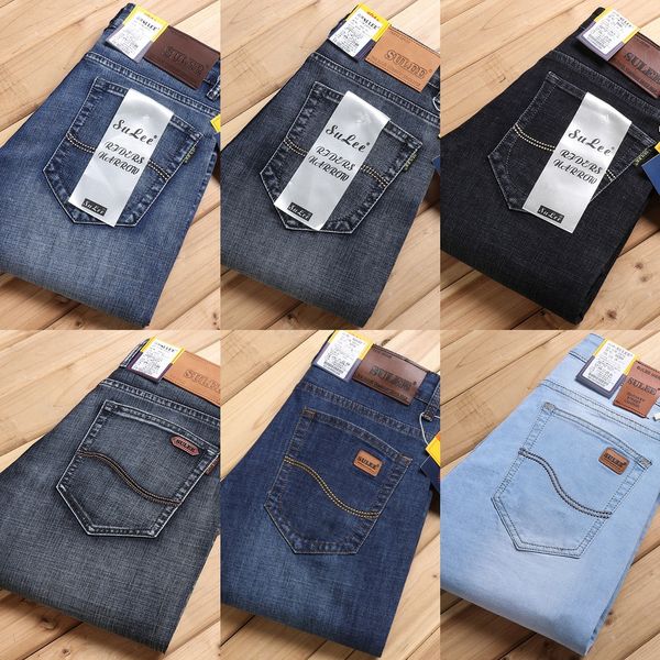 sulee business jeans jeans and jeanstrousers and jeansmen's summer thin ice silk pants men's slim elastic straight pants middle ag, Blue
sulee business jeans jeans and jeanstrousers and jeansmen's summer thin ice silk pants men's slim elastic straight pants middle ag, Blue