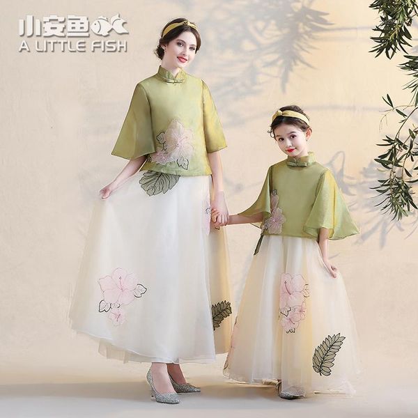 family matching outfits parent-child dress mother daughter wedding formal clothing spring years christmas chinese style mom and daughter1, Blue
family matching outfits parent-child dress mother daughter wedding formal clothing spring years christmas chinese style mom and daughter1, Blue
