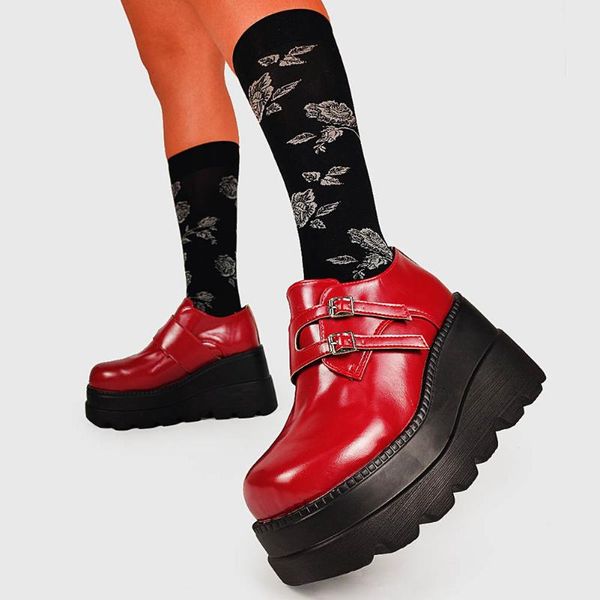 bonjomarisa brand design high wedges platform pumps buckle solid casual pumps women cool chunky spring autumn shoes woman, Black
bonjomarisa brand design high wedges platform pumps buckle solid casual pumps women cool chunky spring autumn shoes woman, Black