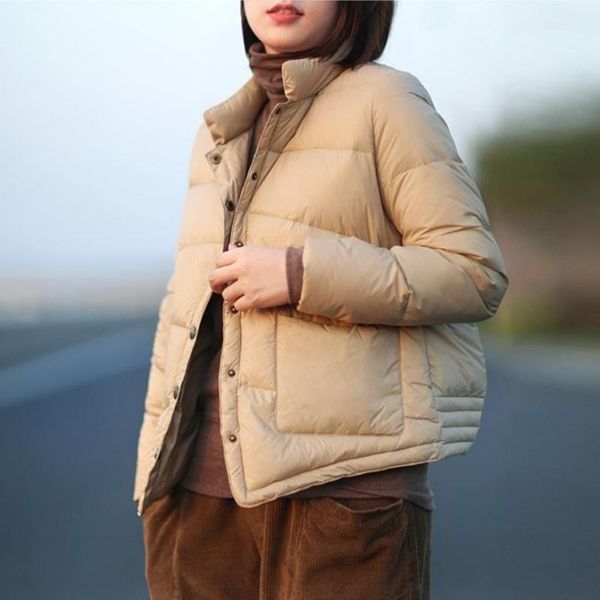 duck down coats female stand collar light 90% down coat autumn winter single breasted warm bread style fluffy coat wq 24771, Black
duck down coats female stand collar light 90% down coat autumn winter single breasted warm bread style fluffy coat wq 24771, Black