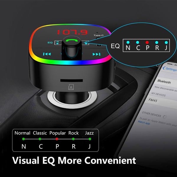 onever car mp3 player modulator adapter rgb light bluetooth 5.0 tf card u disk auto music transmitter fast usb charger
onever car mp3 player modulator adapter rgb light bluetooth 5.0 tf card u disk auto music transmitter fast usb charger