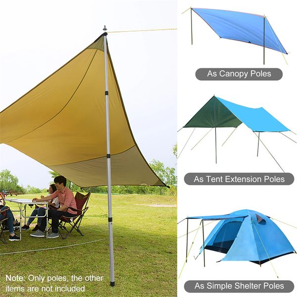 2 pcs/set thicken aluminum alloy tent pole adjustable support rods beach shelter tarp awning pole replacement for camping tents by ship
2 pcs/set thicken aluminum alloy tent pole adjustable support rods beach shelter tarp awning pole replacement for camping tents by ship