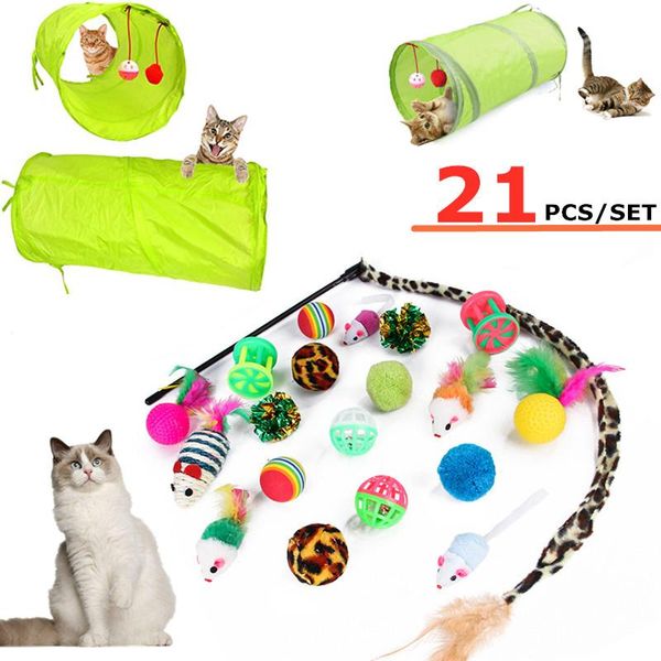 21 pack of cat toys, provides unlimited fun for your kitten, including cat feather,mice, teaser,catnip fish, balls bells for
21 pack of cat toys, provides unlimited fun for your kitten, including cat feather,mice, teaser,catnip fish, balls bells for