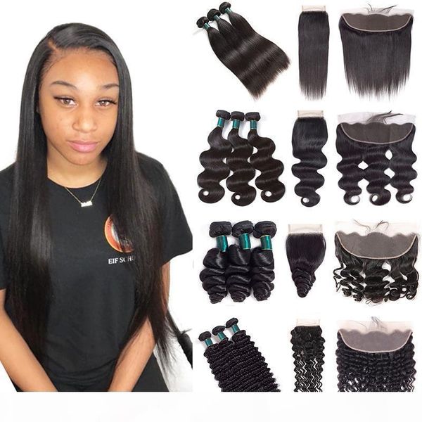 10a brazilian remy human hair 3 bundles with 4*4 closure or 13*4 lace frontal straight body loose deep water wave curly, Black
10a brazilian remy human hair 3 bundles with 4*4 closure or 13*4 lace frontal straight body loose deep water wave curly, Black